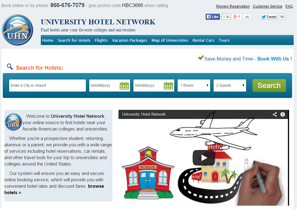 University Hotel Network