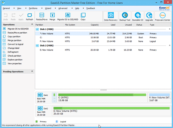Add New Partitions with GPT Partition Management Software