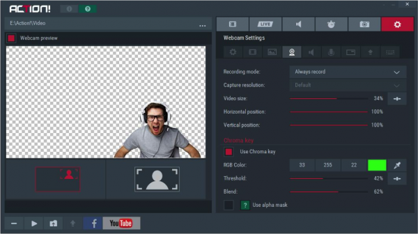 Mirillis Action! Ultimate Screen Recorder and Streaming Software